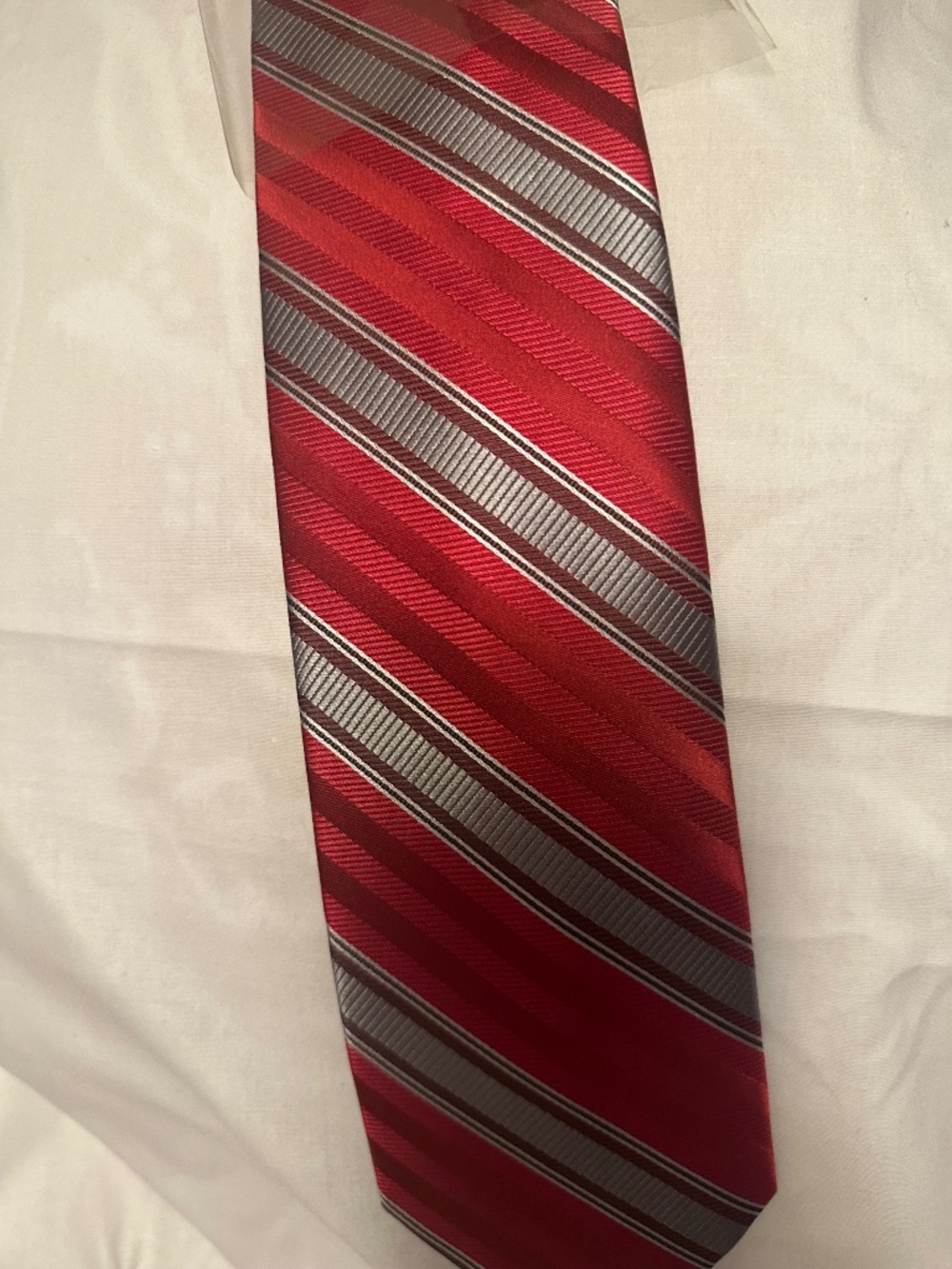 Paul Fredrick men's red tie